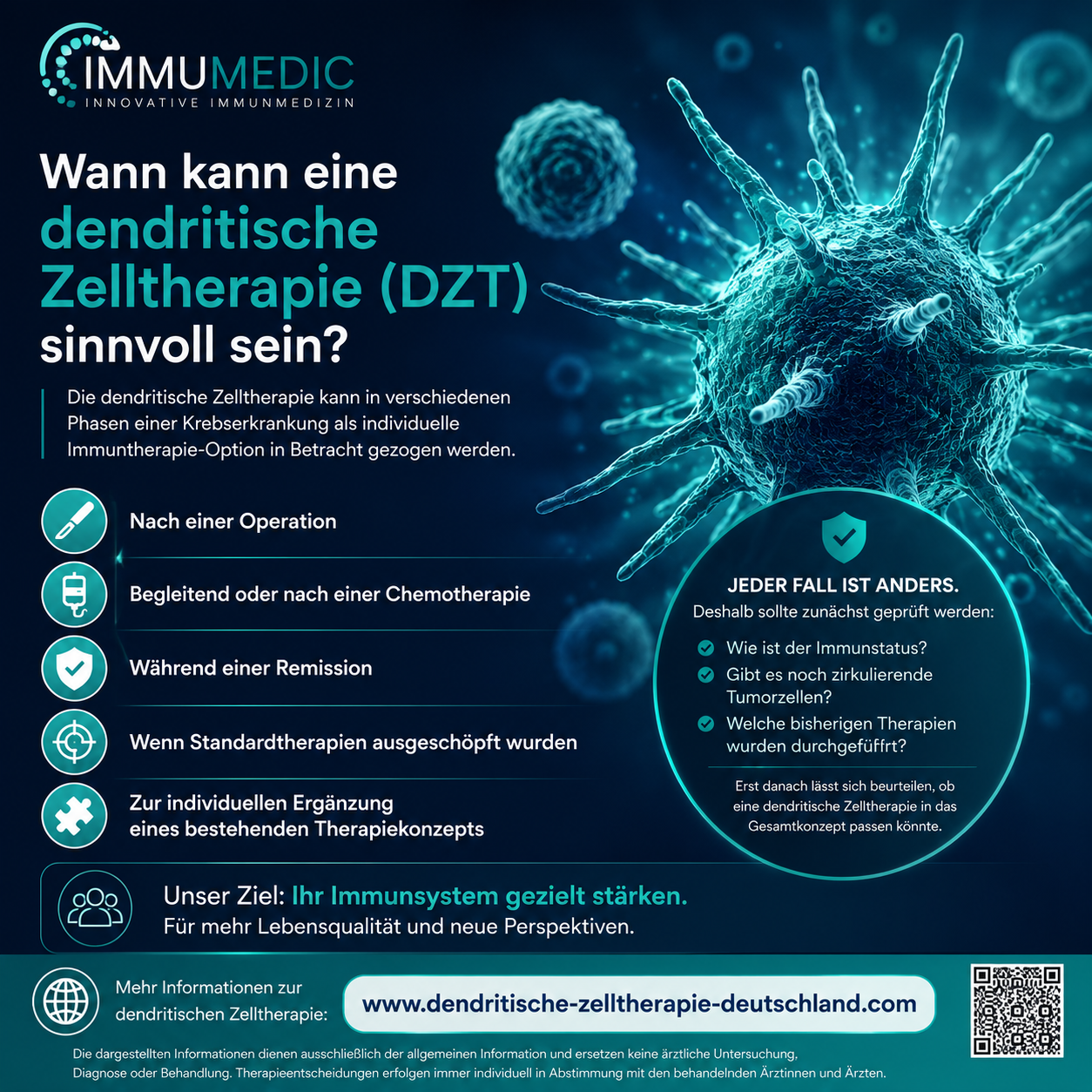 IMMUMEDIC – dendritische Zelltherapie: Ansätze und Anwendungen